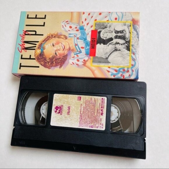 Shirley Temple Heidi VHS Movie 88 Minutes Black 1937 Hi Fi Stereo Closed Capt - Picture 4 of 4